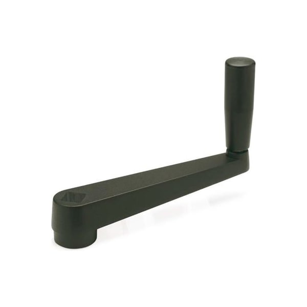 J.W. Winco GN471 Crank Handles, Aluminum, Revolving Handle, Through Square Bore - 1/2", 3.94" Long